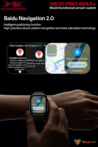 Smartwatch Hk10 Promax + Plus Pantalla Amoled Robot Ai Album Y Musica Local 2gb Tws Compatible Con Android Y iPhone Reloj Inteligente