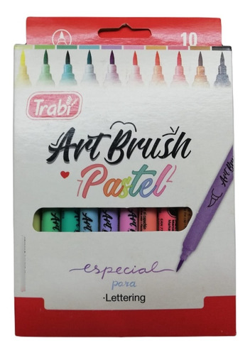 Marcadores Trabi Art Brush Punta Pincel X10 Colores