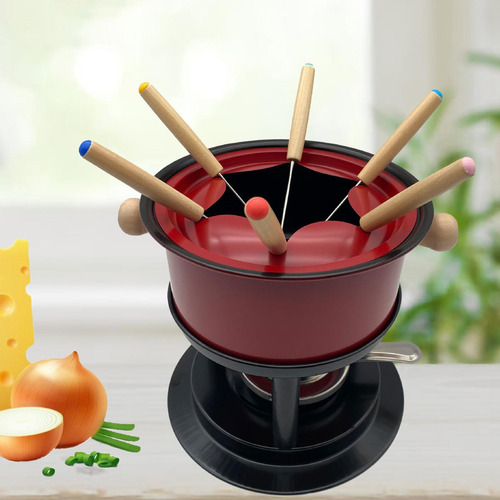 Fondue Maker Pot Fondue Pot Con 6 Palos Multiusos Fondue Pot