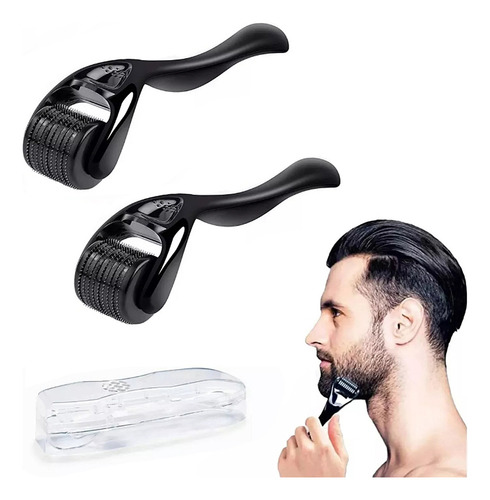 2pzs Dermaroller Facial Para Regenerador Colágeno 0.25+0.5mm