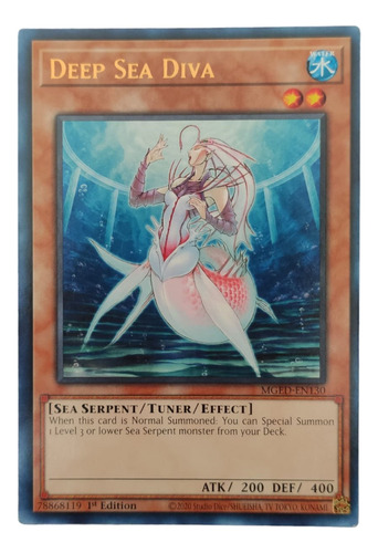 Carta Anime Yugioh Deep Sea Diva Konami Original 