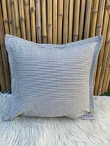 Comprar Funda Almohadón 50x50 Tusor Rayado Decoración 