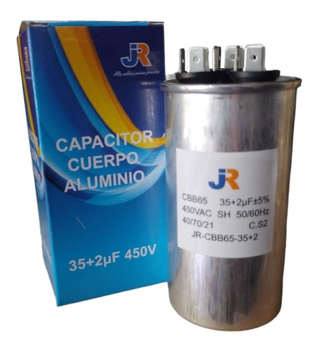 Capacitor De Aluminio Jr Doble 35+2uf 450 V