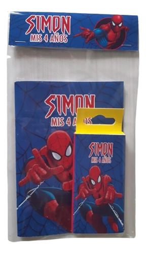 Libritos Para Pintar Spiderman Superhéroes Con Lápices X 10