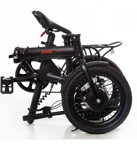 Imagem 5 de 5 de Bicicleta Elétrica Dobrável Egow Sonic Aro 16 - Red