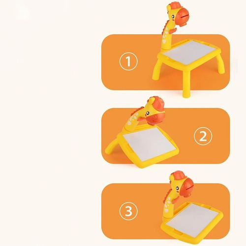 Jirafa Proyector De Dibujo Mesa De Arte Para Niños Set Largo