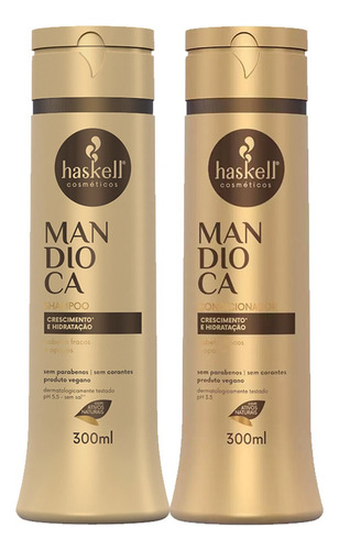Kit Haskell Mandioca Shampoo E Condicionador 300ml
