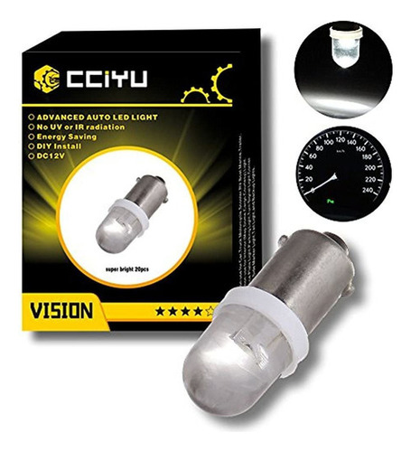 Lampara Led De Xenon Blanco Cciyu Ba9s 20 Unidades Para Ta