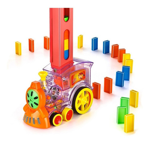 Tren Dominó Para Niños, Juego De Bloques De Construcción