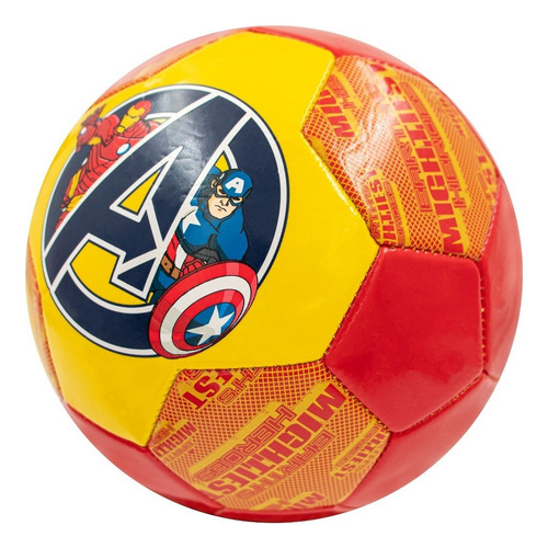 Balón De Fúbtol No. 3 Voit Marvel Avengers Color Rojo Rojo