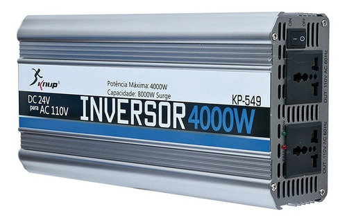 Inversor Automotivo Veicular 4000w 24v 110v Ou 220v Knup 