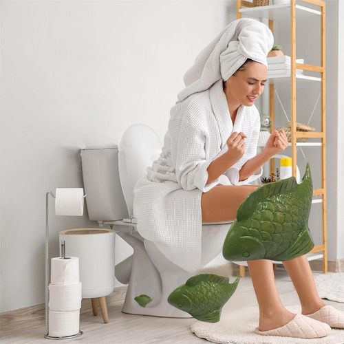Tapones De Baño De Cerámica Con Forma De Pez, 2 Unidades, Ta