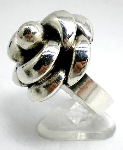 Anillo Roseta De Plata 900 Goldantiques