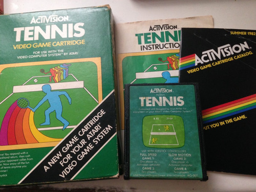 Tennis Activision Atari 2600 Completo Raro Cib Caixa Manual