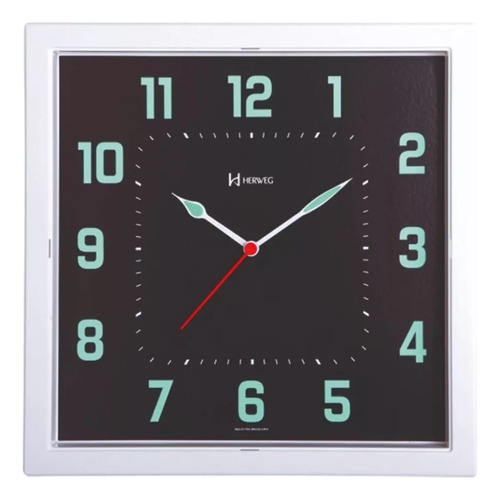 Reloj de pared fluorescente que brilla en la oscuridad Ref - 660036