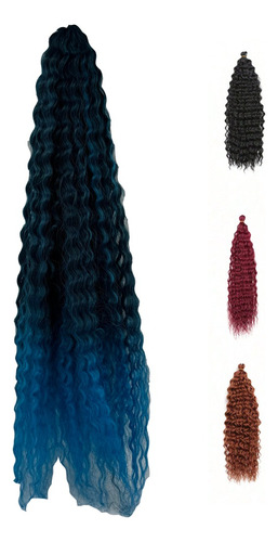 Extensiones Trenzas Largas Curly Crochet,22 Inch Peluca 1pcs