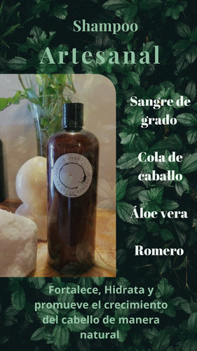 9 Shampoos Artesnal  Romero Y Sangre De Grado 