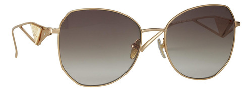 Prada Spr 57ys Zvn-3d0 Butterfly Shape Pale Gold Brown (Usado)
