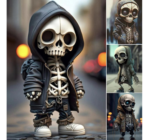 Decoración De Muñeco De Esqueleto De Halloween Color Skull doll ornaments A