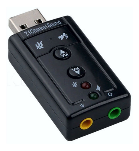 Tarjeta De Sonido Externa Usb 7.1 Adaptador Audio Microfono