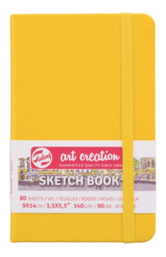 Libreta Art Creation Amarillo Dorado 9x14cm 140gr 80hjas.