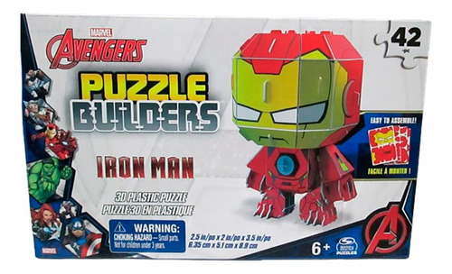  Rompecabezas Iron Man 42 Pzas 3d Plastic