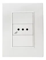 Comprar Plaqueta Duomo Flat Blanca Con 1 Toma Corriente