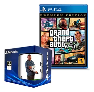 Grand Theft Auto V Premium Playstation 4 Gta V Y Taza 2