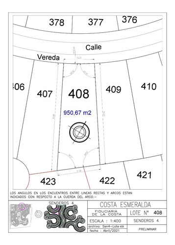 Imagen 5 de 5 de Se Vende Terreno En Costa Esmera - Senderos 4