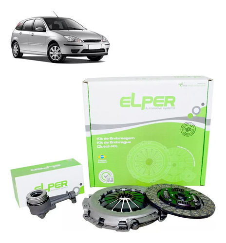 Kit Embreagem Ford Focus Zetec 2.0 16v Com Atuador 2000/2005