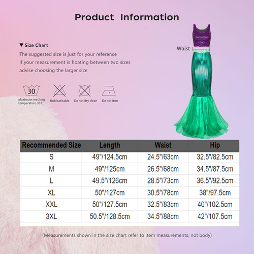 Disfraces De Sirena Para Mujer Con Forma De Cola De Sirena