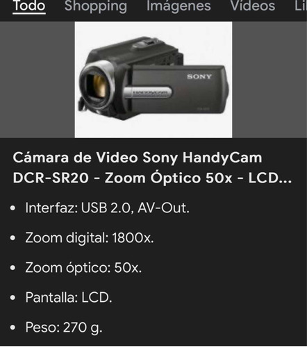 Sony Handycam Dcr Sr 20
