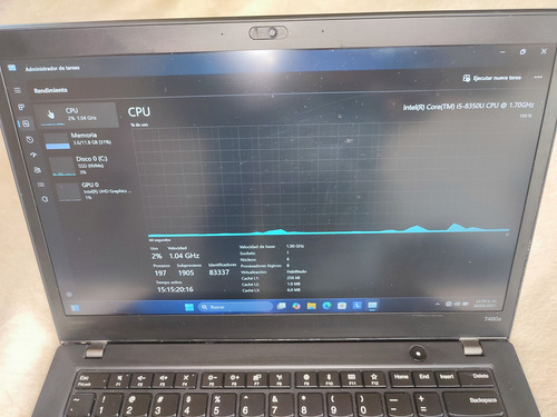 Lenovo Thinkpad T480s | I5 8va Gen | Ssd Nvme | 12gb Ram | (Usado)