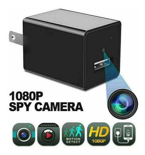 Mini Camara Espia Cargador Wifi Ip Hd 1080p