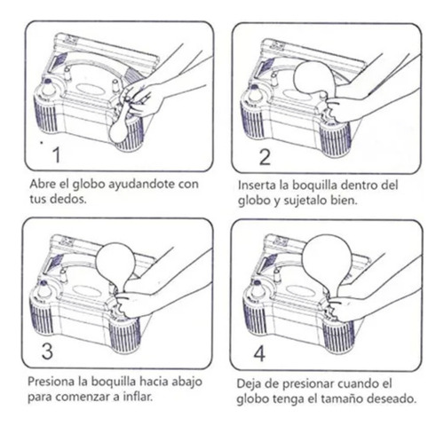 Bomba Eléctrica Para Globos Party Double Inflator