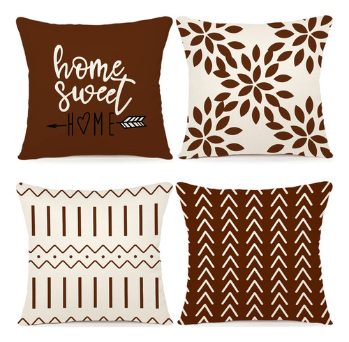 Ycoll Fundas De Almohada De 16.0 X 16.0 In, Moderna Funda De