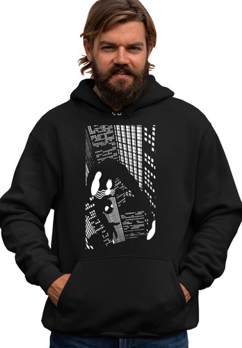 Sudadera Con Gorro Unisex De Spider-man Noir En Oferta