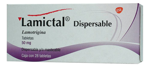 Lamictal Dispersable Tableta 50 Mg, 28 Tabletas
