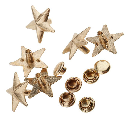 20 Piezas Remaches Estrella Clavos Para Bolsa De Material