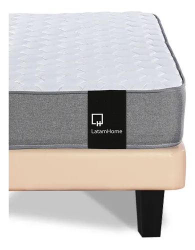 Cama Europea Zen Best Tela Pu 2 Plazas + Respaldo Latam Home