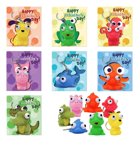 Tarjetas De Regalo Para El Día De San Valentín Con Llaveros