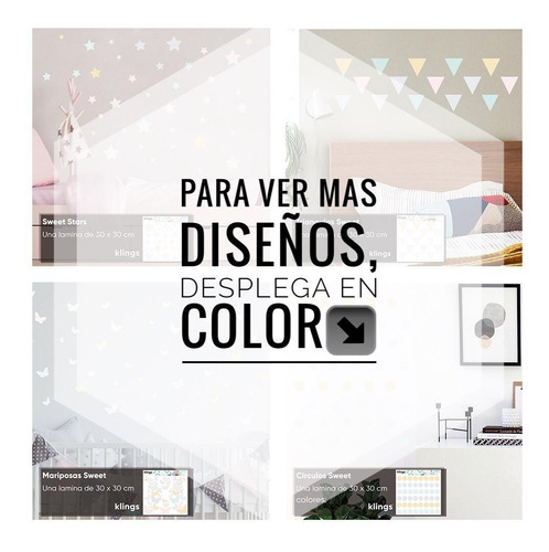 Vinilos Decorativos Estrellas Triangulos Nubes Tramas Pastel