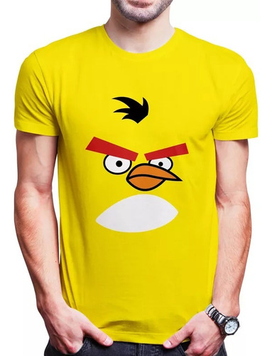 Polera Angry Bird Amarillo Talla 12