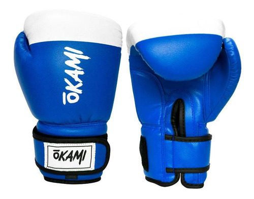 Guante Box Okami Profesional Azul Blanco