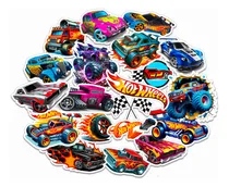 Comprar Stickers Calcos Vinilo Hotwheels X20 Apto Agua Termo Auto