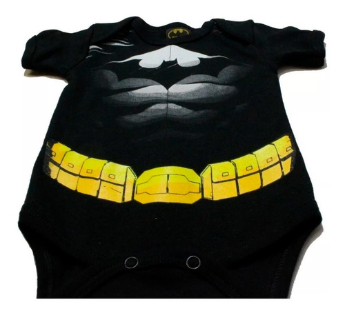 Imagen 5 de 8 de Pañalero Bebé Ropa Dc Comics Batman Musculos Set 2 Piezas