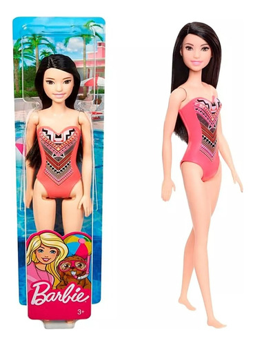 Muñeca Barbie Playa Traje De Baño Original Mattel Ghh38bm