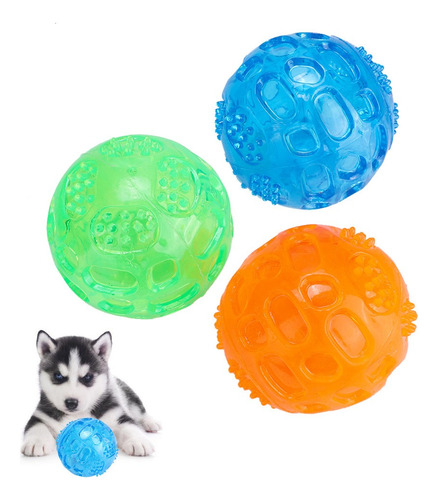 Juego De 3 Pelotas Para Mascotas, Para Perros, Masticando Y