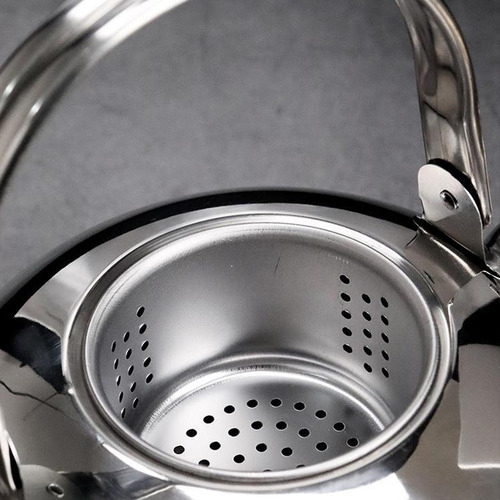 Bule Com Filtro De Aço Inoxidável Chaleira Chá 1,4l