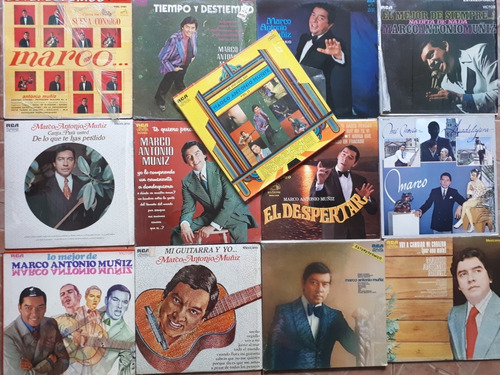 13 Discos Lps Acetato Marco Antonio Muñiz El Lujo De México